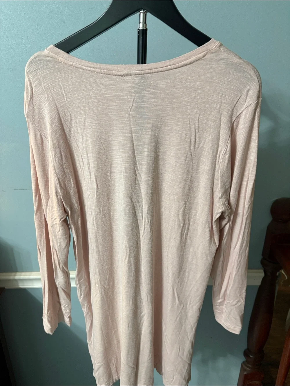Old Navy Light Pink Long Sleeve Crewneck Tunic - Picture 5 of 5
